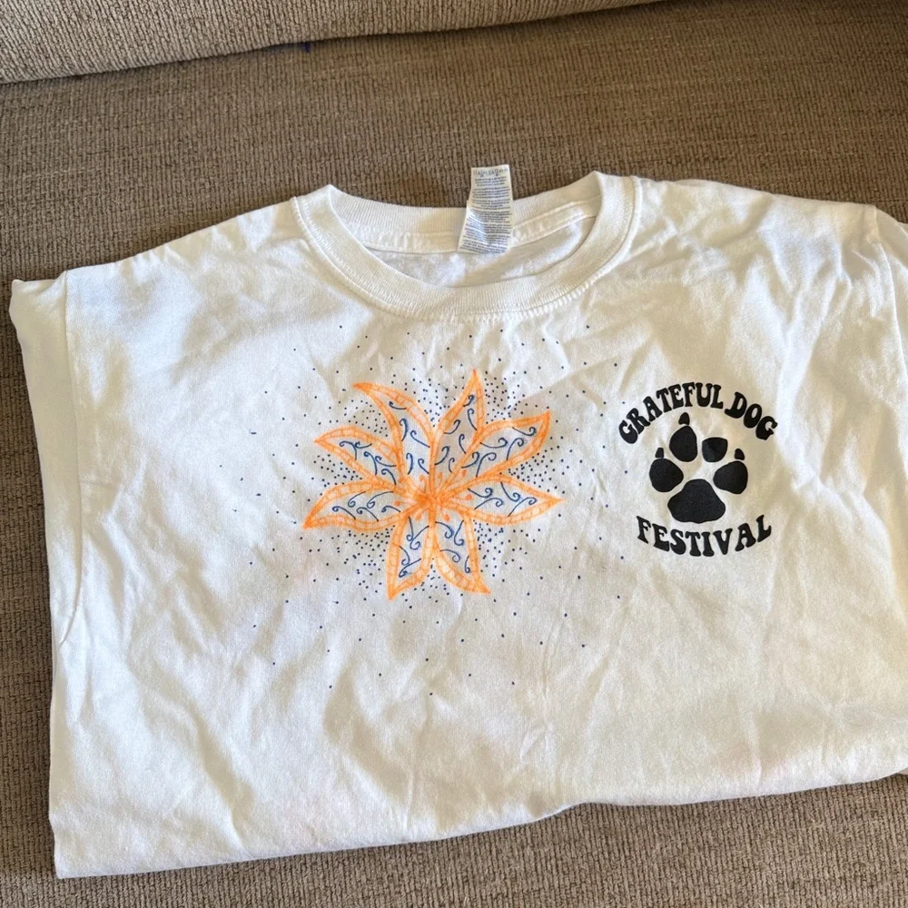 Grateful Dog Festival White‎ T-Shirt